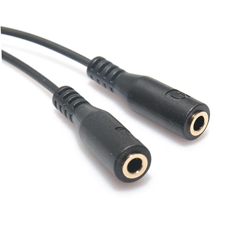 Gatuida Audiokabel-Splitter 3 5 Mm Y-Splitter Für 2 Kopfhörer 1 Mikrofon Universelle Kompatibilität Für Laptops Und Geräte von Gatuida