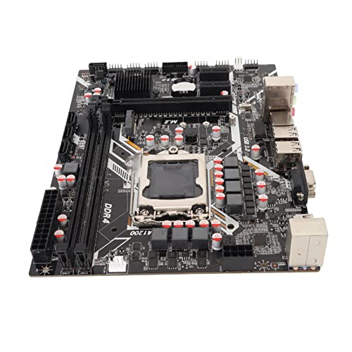 Desktop-Motherboard, LGa 1200-Motherboard Mit Dual-Channel DDR4 M.2 NVME 32 GB/s ATX-Gaming-Motherboard PCIE 7-Phasen-Power-DDR4-Motherboard Als PC-Ersatz von Gavigain