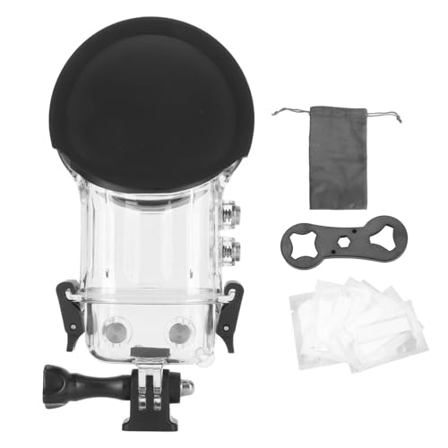 Gavigain Wasserdichtes Gehäuse für Insta360 ONE X3 - Schutzhülle mit Halterung - Unterwasser-Tauchgehäuse - Tauchgehäuse aus ABS und Hartglas - Schwarz - Wasserdicht bis 50 m (IPX8) - Kameragehäuse von Gavigain