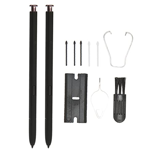 Smart Stylus 2 Smart Stylus Set mit 5 Spitzen Stylus Pen für S22 5G Smart Stylus mit Solid Color Kappe Professioneller hochsensibler Stylus Pen (schwarz) von Gavigain
