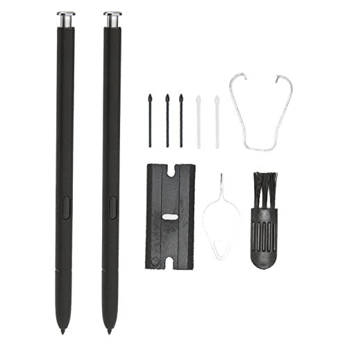Smart Stylus 2 Smart Stylus Set mit 5 Spitzen Stylus Pen für S22 5G Smart Stylus mit fester Farbkappe Professioneller hochsensibler Stylus Pen (silber) von Gavigain