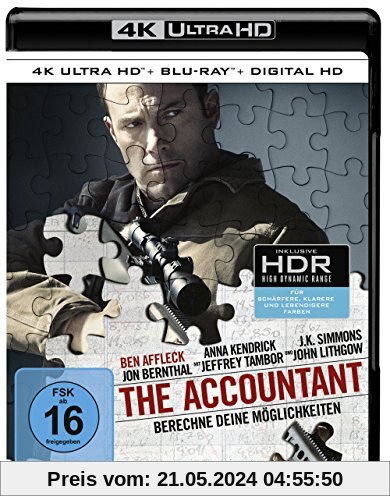 The Accountant  (4K Ultra HD) (+ Blu-ray) von Gavin O'Connor