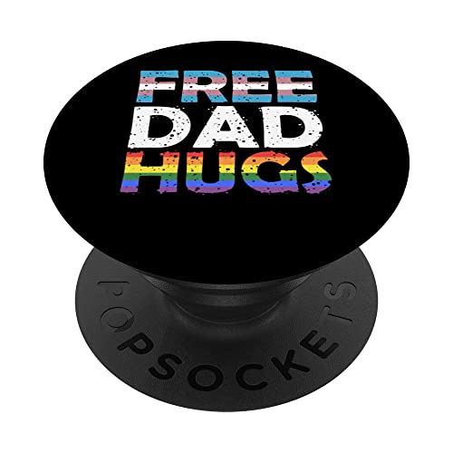 Free Dad Hugs Homosexuell Stolz Trans Regenbogenflagge LGBT PopSockets mit austauschbarem PopGrip Free Dad Hugs Homosexuell Stolz Trans Regenbogenflagge LGBT PopSockets mit austauschbarem PopGrip von Gay Pride Trans Regenbogenfahne LGBT Dad Unterstüt