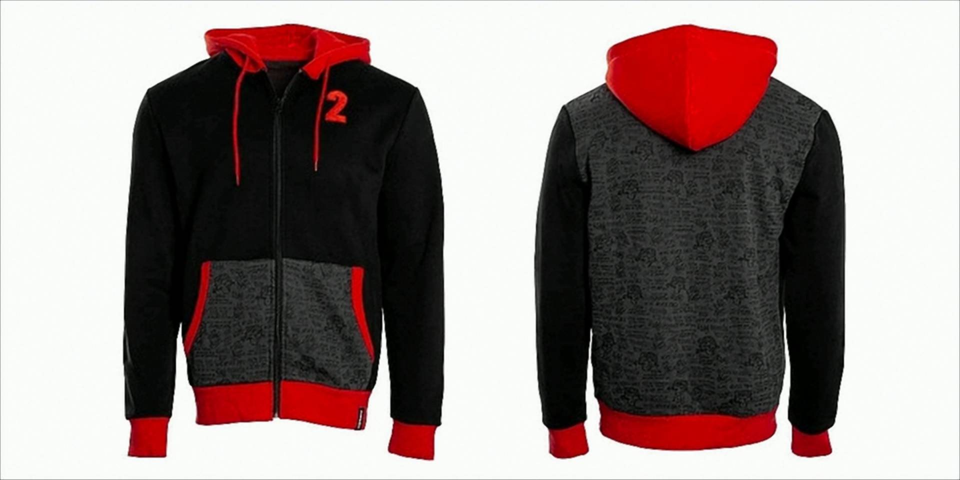 Dying Light 2 Zipper Hoodie "Murals" Black/Red XXL Dying Light 2 Zipper Hoodie "Murals" Black/Red XXL