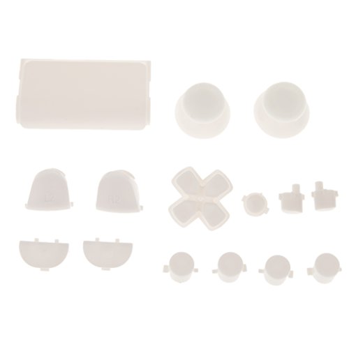 L2 R2 L1 R1 Thumbstick Kappe Gehäuse Button Mod Set Kit für Kontroller Sony PS4 - Weiß L2 R2 L1 R1 Thumbstick Kappe Gehäuse Button Mod Set Kit für Kontroller Sony PS4 - Weiß von Gazechimp