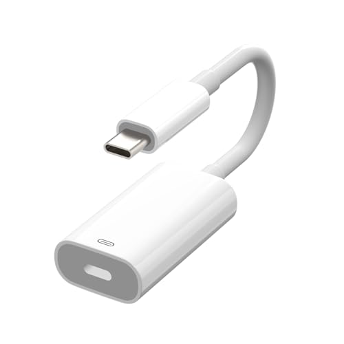 Gbformat Light-ning USB C Kopfhörer Adapter Light-ning auf USB C Adapter für Light-ning TYP C Audio Kabel Kompatibel mit iPhone 15-Serie, i-PadPro, Sam-Sung, Laptops und andere TYP-C Geräte von Gbformat