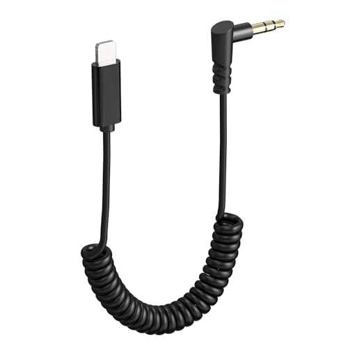 Gbformat Microphone Adapter Cable Audio Cable Light-ning auf 3,5mm TRS Aux Kabel mit iPhone Microphone Light-ning Adapterkabel Kompatibel mit iPhone-Serie, Lavalier Microphones von Gbformat
