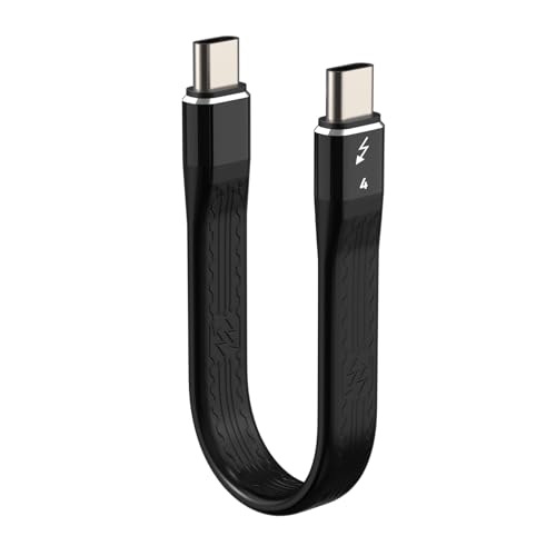 Gbformat USB C Kurz Kabel Schnellladekabel USB C auf USB C Kabel Kurz MAX 2500MB/S Datenkabel Type C Kabel Kompatibel 100W/40Gbps/8K60Hz/20V5A ladekabel 13cm für Smartphone Power Bank Laptop Tablet von Gbformat