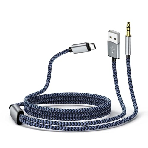 Gbformat USB C auf 3,5 mm Audio Aux USB Ladekabel,Auto Audio Laden 2 in 1 Aux kabel,USB C auf 3,5mm klinke Aux Kabel, Ladekabel und andere USB C Port Geräte Gbformat USB C auf 3,5 mm Audio Aux USB Ladekabel,Auto Audio Laden 2 in 1 Aux kabel,USB C auf 3,5mm klinke Aux Kabel, Ladekabel und andere USB C Port Geräte von Gbformat