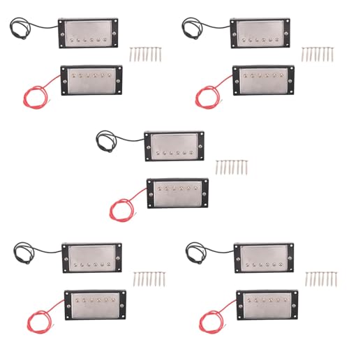 Gbloodst 10 x Doppelspulen-Tonabnehmer Humbucker Hals und Steg, kompatibel mit E-Gitarre im LP-Stil Gbloodst 10 x Doppelspulen-Tonabnehmer Humbucker Hals und Steg, kompatibel mit E-Gitarre im LP-Stil von Gbloodst