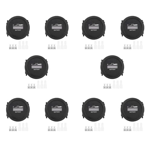 Gbloodst 10X 12V / 24V / 36V / 48V / 72V LED Digitale Batterie Anzeige Wasserdichte Mess Anzeige Batterie Anzeige für Go-Lf Ca-Rt von Gbloodst