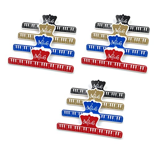 Gbloodst 12 Stück Musikbuch Note Paper Lineal Spring Clip Halter für Klavier Gitarre Violine Viola Cello Performance Gbloodst 12 Stück Musikbuch Note Paper Lineal Spring Clip Halter für Klavier Gitarre Violine Viola Cello Performance von Gbloodst