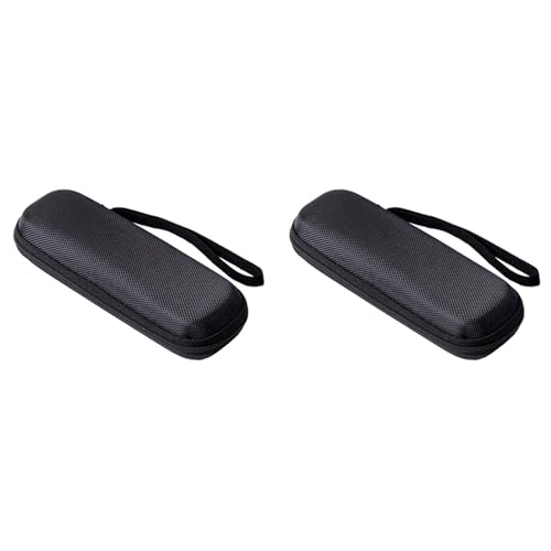 Gbloodst 2 x tragbare Box M2 SSD Aufbewahrungstasche, Reiseetui, Aufbewahrungstasche, Transportbox, SSD-Zubehör, Schwarz von Gbloodst