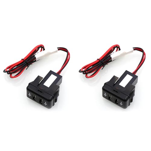 Gbloodst 2X Car Dual USB AutoladegeräT Steckdose mit LED-Leuchte für FH12 Gbloodst 2X Car Dual USB AutoladegeräT Steckdose mit LED-Leuchte für FH12 von Gbloodst