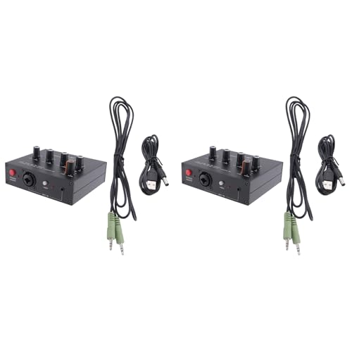 Gbloodst 2X MIC-60 3-Band-Equalizer, Symmetrischer Mikrofonvorverstärker, Mikrofonvorverstärker mit Gleichstromkabel und 3,5-mm-Kabel Gbloodst 2X MIC-60 3-Band-Equalizer, Symmetrischer Mikrofonvorverstärker, Mikrofonvorverstärker mit Gleichstromkabel und 3,5-mm-Kabel von Gbloodst