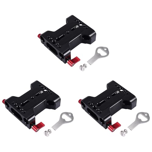 Gbloodst 3X Multifunktions Kamera Grundplatte mit 15mm Stangenschienen Klemme für DSLR Kamera Schulter Rig StüTz Zubehör Gbloodst 3X Multifunktions Kamera Grundplatte mit 15mm Stangenschienen Klemme für DSLR Kamera Schulter Rig StüTz Zubehör von Gbloodst