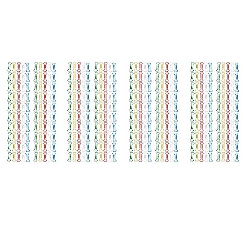 Gbloodst 400Pcs Knochenformige Mehrfarbige Bueroklammern Aus Metall Gbloodst 400Pcs Knochenformige Mehrfarbige Bueroklammern Aus Metall von Gbloodst