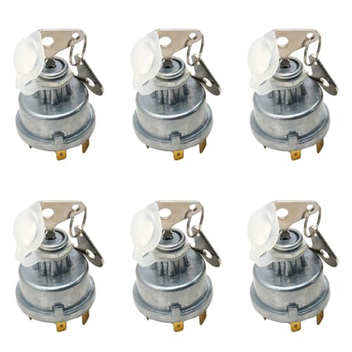 Gbloodst 6X Zünd Schalter für Universal Traktor Anlage mit Schlüssel Zünd für 128SA 30 275 Gehäuse 35670 von Gbloodst
