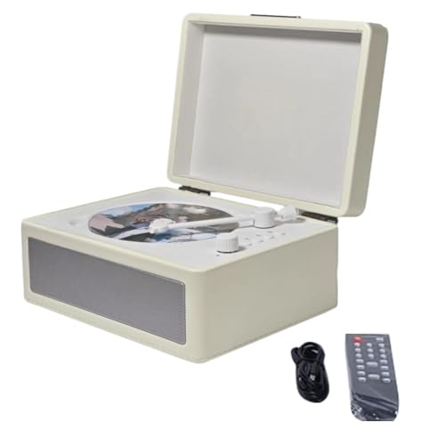 Gbloodst Tragbarer Kabelloser Bluetooth-Lautsprecher, Multifunktionaler Retro-CD-Player, Audio-Player, von Gbloodst