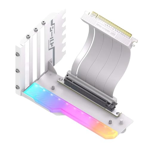 Gbloodst Vertikale GPU-Montagehalterung mit PCI-e 4.0 Riserkabel, X16, 90-Grad-Videokarten-Unterstützungs-Kit Gbloodst Vertikale GPU-Montagehalterung mit PCI-e 4.0 Riserkabel, X16, 90-Grad-Videokarten-Unterstützungs-Kit von Gbloodst