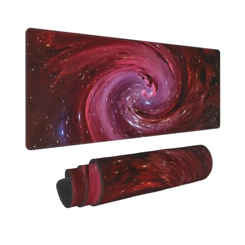 Gbuzozie Großes Mauspad mit genähten Kanten, lange rutschfeste Gummiunterseite, Laptop-Tastaturmatte, Schreibtischunterlage für Büro, Zuhause, Schreibtischdekoration, 80 x 30 cm Gbuzozie Großes Mauspad mit genähten Kanten, lange rutschfeste Gummiunterseite, Laptop-Tastaturmatte, Schreibtischunterlage für Büro, Zuhause, Schreibtischdekoration, 80 x 30 cm von Gbuzozie