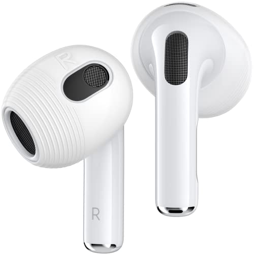 Gcioii Ohrpolster für AirPods 3 Silikon 3 Paare Earbuds eartips Anti-Rutsch Sport Ohrhörer Abdeckungen【in den Ladekoffer Passen】 Kompatibel mit Apple AirPods 3rd Generation (Transparent) von Gcioii