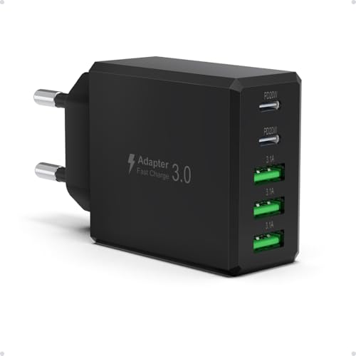 50W USB C Ladegerät, Gcstnn 5 Port 2USB-C & 3USB-A PD3.0 Schnellladegerät Mehrfach Ladestecker für iPhone 15 14 13 12 11 Pro Max/Pro/Plus,iPad,Samsung Galaxy S24 S23,Google Handys Netzteile Stecker 50W USB C Ladegerät, Gcstnn 5 Port 2USB-C & 3USB-A PD3.0 Schnellladegerät Mehrfach Ladestecker für iPhone 15 14 13 12 11 Pro Max/Pro/Plus,iPad,Samsung Galaxy S24 S23,Google Handys Netzteile Stecker von Gcstnn
