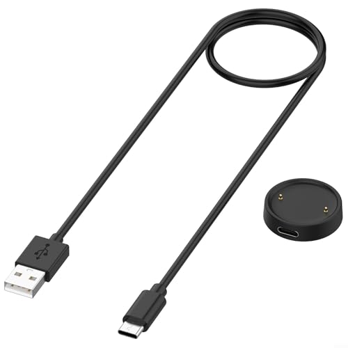 Gdfnmogo 2 Ladestation für Amazfit Active, USB-Ladekabel, schnelle effiziente Ladestation, kompaktes tragbares Design, kompatibel mit Smartwatch (Basis + Verkabelung) von Gdfnmogo