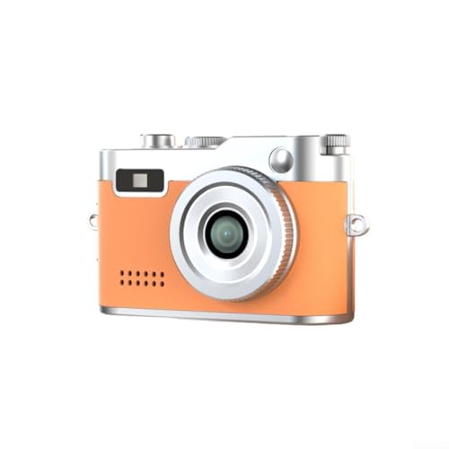 Kompakte Digitalkamera mit 0,96 LCD-Bildschirm, 1080P Auflösung, Metallgehäuse, leicht, tragbar, Mini-Foto-Videokamera, 200 mAh Akku für Fotografie (Braun) von Gdfnmogo