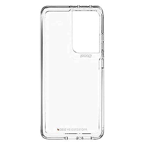 Gear4 Crystal Palace Schutzhülle mit dem klarsten, dünnsten, fortschrittlichsten Material der Welt [D3O Crystalex] – hergestellt für Samsung Galaxy S21 Ultra 5G – transparent, farblos, 702007307 von Gear4