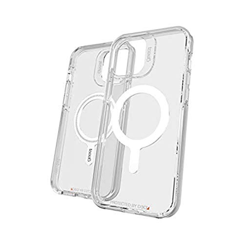 Gear4 Crystal Palace Snap Case - Crystal Clear Aufprallschutz mit MagSafe Kompatibilität für Apple 12 Pro Max von Gear4