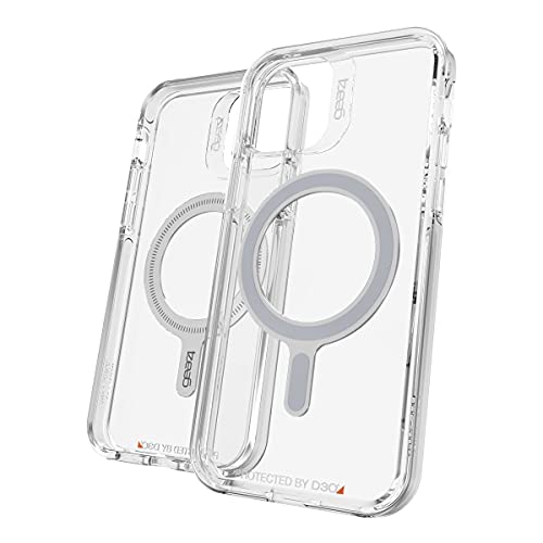 Gear4 Crystal Palace Snap Case - Crystal Clear Aufprallschutz mit MagSafe Kompatibilität für Apple iPhone 12, iPhone 12 Pro von Gear4