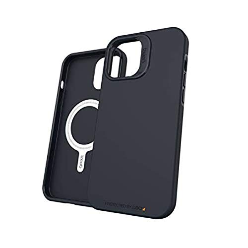 Gear4 Rio Snap Case - Aufprallschutz mit MagSafe Kompatibilität für Apple iPhone 12 Pro Max, Schwarz, x, 702007479 von Gear4