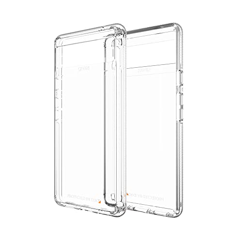 Gear4 ZAGG Crystal Palace Clear Schutzhülle mit fortschrittlichem Aufprallschutz [Zugelassen von D3O], schmales, Robustes Design für Google Pixel 6a, transparent von Gear4
