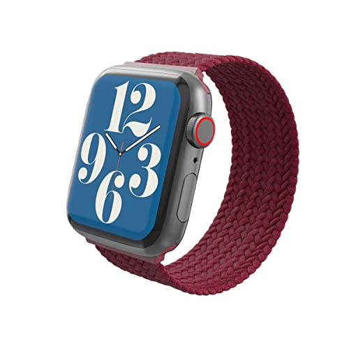 Gear4 ZAGG geflochtenes Apple Unisex Uhrenarmband 41/40/38mm groß (weinrot), weinrot, Large von Gear4