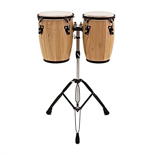 Mini Conga Drums Set Trommel mit Ständer von Gear4music 9" + 10" Mini Conga Drums Set Trommel mit Ständer von Gear4music 9" + 10" von Gear4Music