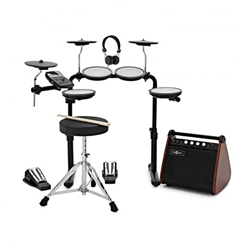 VISIONDRUM Mesh E-Schlagzeug für Anfänger Erwachsene mit Verstärker VISIONDRUM Mesh E-Schlagzeug für Anfänger Erwachsene mit Verstärker von Gear4Music