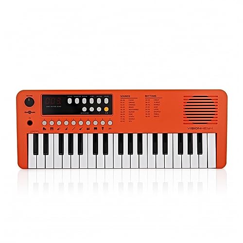 VISIONKEY-1 Tragbares elektrisches Mini-Keyboard mit 37 Tasten für Kinder und Anfänger, USB-C von Gear4Music