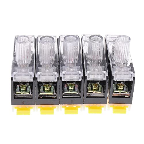 FS101 Sicherungshalter, 6 x 30 mm, 10 A, Kontrollleuchte, DIN-Schienenmontage, 5 Stück FS101 Sicherungshalter, 6 x 30 mm, 10 A, Kontrollleuchte, DIN-Schienenmontage, 5 Stück von Geardeangloow