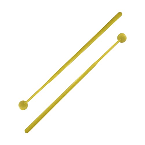 Geardeangloow 2 Stück Kunststoff Drum Percussion Sticks 30cm für Woodblock Kids Energy Chime Yellow 30x2.1cm Geardeangloow 2 Stück Kunststoff Drum Percussion Sticks 30cm für Woodblock Kids Energy Chime Yellow 30x2.1cm von Geardeangloow