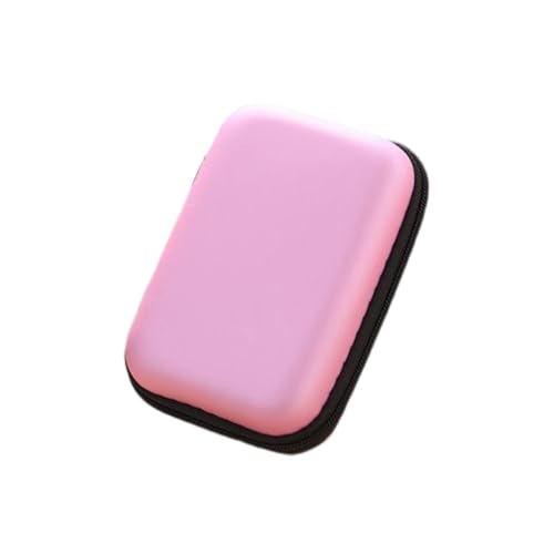 Mini-Kopfhörerhüllen, multifunktional, tragbar, für Kopfhörer, Ladegerät, Münztasche, Karte, Handy, Tragetasche, Organisation, elektronisch, Rosa Mini-Kopfhörerhüllen, multifunktional, tragbar, für Kopfhörer, Ladegerät, Münztasche, Karte, Handy, Tragetasche, Organisation, elektronisch, Rosa von Geardeangloow
