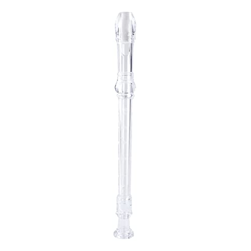 Sopran-Blockflöte im deutschen Stil mit G-Sopran-Blockflöte mit Reinigungsstab, transparent, 32,5 x 3 cm Sopran-Blockflöte im deutschen Stil mit G-Sopran-Blockflöte mit Reinigungsstab, transparent, 32,5 x 3 cm von Geardeangloow