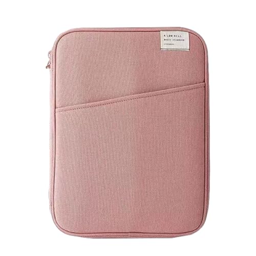 Tablet-Hülle, Laptop-Tasche, Handtasche, Notebook, Tastatur, Aufbewahrungstasche, Reißverschluss, Ladekabel, Organizer, Business, Rosa, 33,8 - 35,6 cm von Geardeangloow