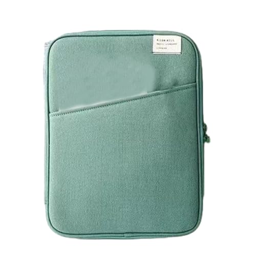 Tablet-Hülle, stoßfest, Laptop-Tasche, Handtasche, Notebook, Tastatur, Aufbewahrung, Ladekabel, Organizer für Reisen, Grün, 27,9 cm von Geardeangloow