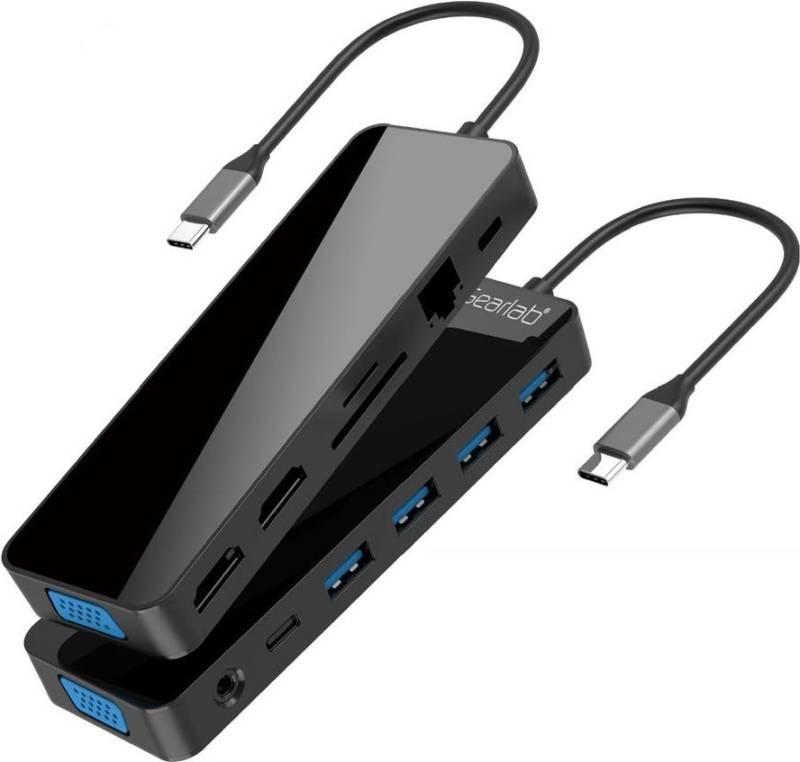 Gearlab GLB235470 laptop-dockingstation & portreplikator Schwarz (GLB235470) von Gearlab