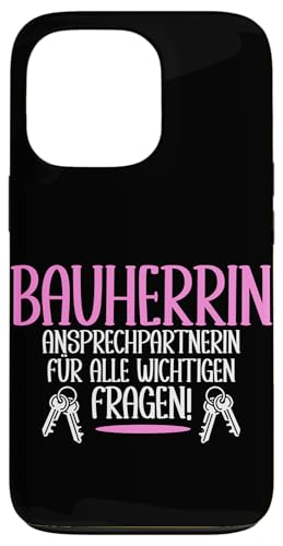 Bauherrin Ansprechpartnerin Für Alle Wichtigen Fragen Hülle für iPhone 13 Pro Bauherrin Ansprechpartnerin Für Alle Wichtigen Fragen Hülle für iPhone 13 Pro von Gebäudeeigentümerin Bauleiterin Damen Hausbau