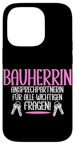 Bauherrin Ansprechpartnerin Für Alle Wichtigen Fragen Hülle für iPhone 14 Pro Bauherrin Ansprechpartnerin Für Alle Wichtigen Fragen Hülle für iPhone 14 Pro von Gebäudeeigentümerin Bauleiterin Damen Hausbau