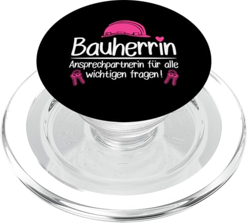 Bauherrin Ansprechpartnerin Für Alle Wichtigen Fragen PopSockets PopGrip für MagSafe Bauherrin Ansprechpartnerin Für Alle Wichtigen Fragen PopSockets PopGrip für MagSafe von Gebäudeeigentümerin Bauleiterin Damen Hausbau