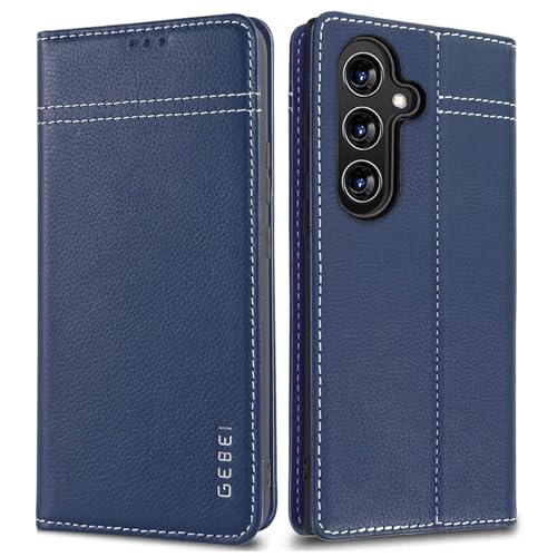 Hülle Echt Leder für Samsung Galaxy S25+/S25 Plus 5G - Premium Lederhülle mit Standfunktion Kartenfach Magnetverschluss Flip Case Ledertasche Handyhülle Schutzhülle Klapphülle – Blau Hülle Echt Leder für Samsung Galaxy S25+/S25 Plus 5G - Premium Lederhülle mit Standfunktion Kartenfach Magnetverschluss Flip Case Ledertasche Handyhülle Schutzhülle Klapphülle – Blau von Gebei