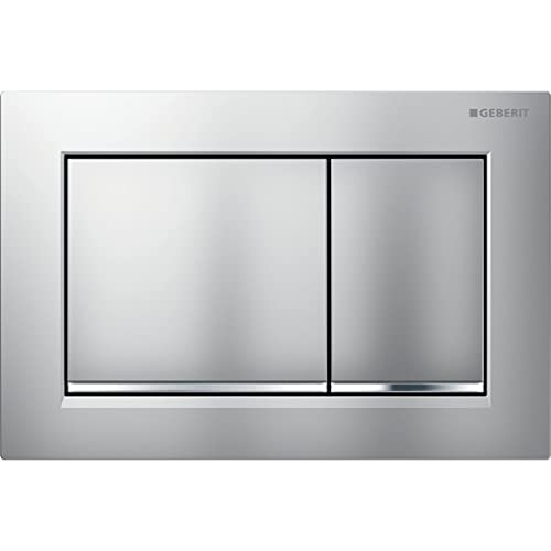 Geberit Betätigungsplatte Omega30 für 2-Mengen mattchrom-lackiert/beschichtet/glanzchr, 115.080.JQ.1 von Geberit